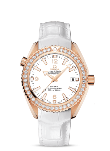 Omega Seamaster Planet Ocean 600M Co-Axial 42 Red Gold / Diamond / White / Alligator